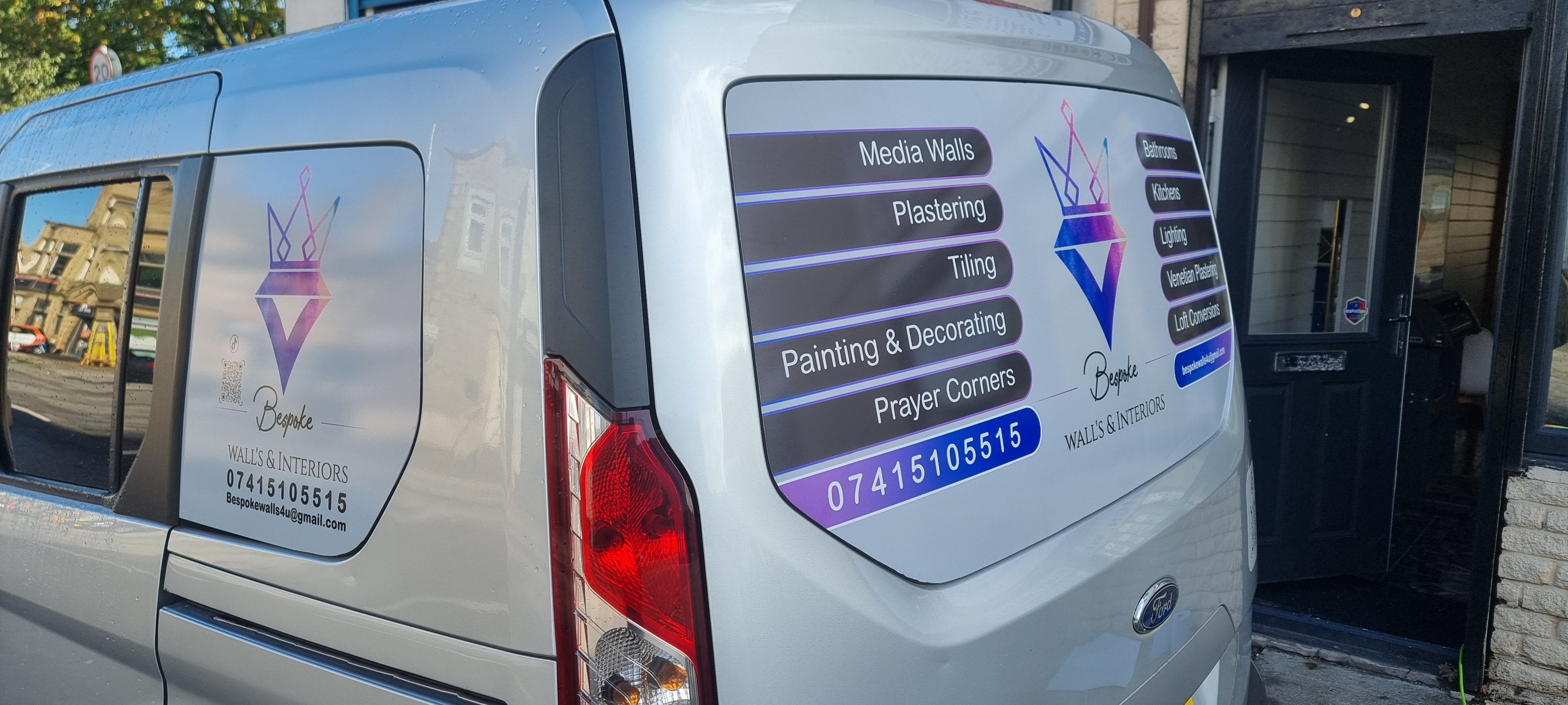 Van lettering job