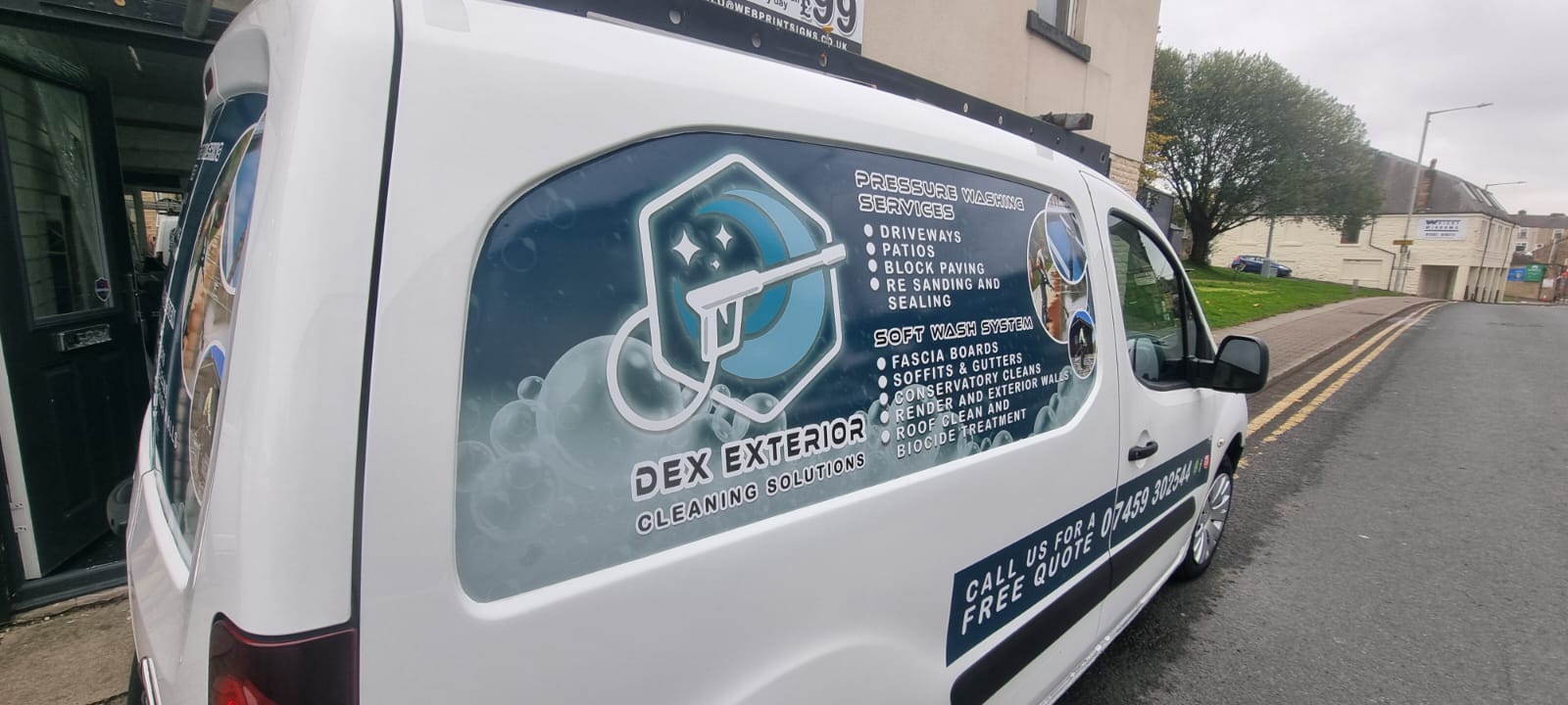 Van window graphics job