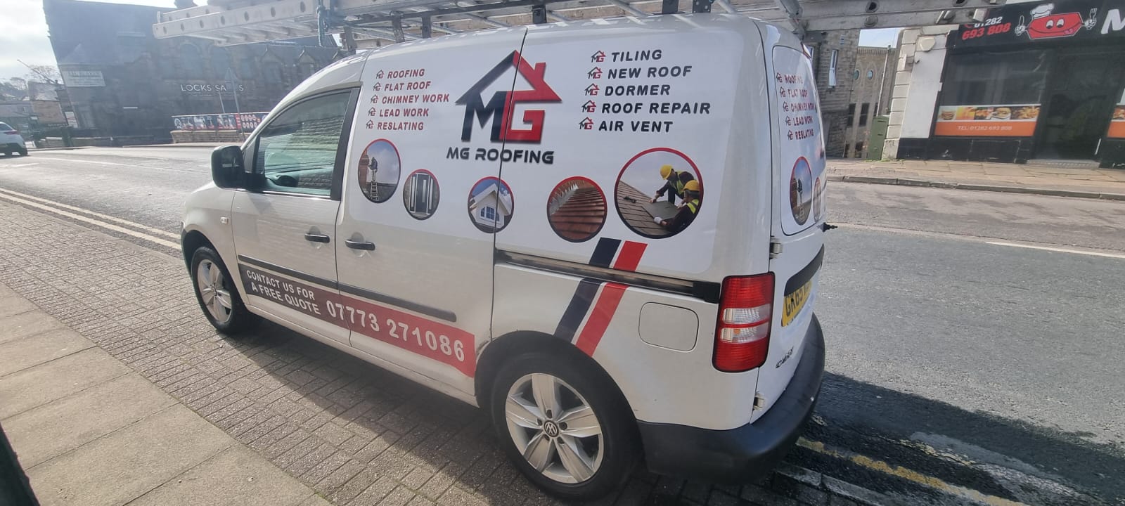 Van lettering job