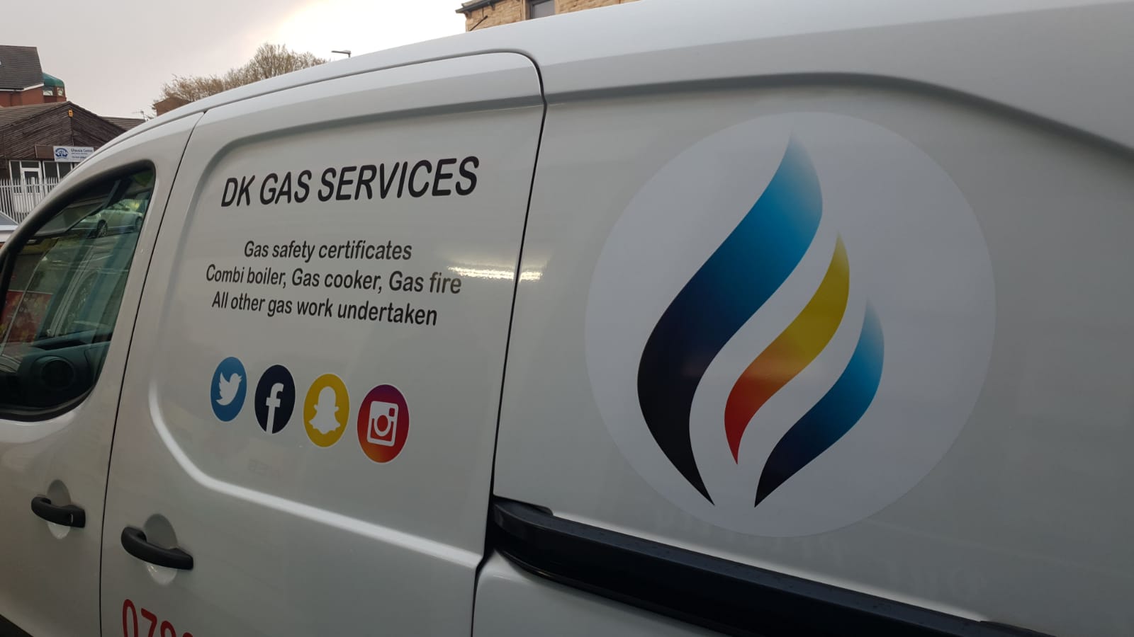 Van lettering job